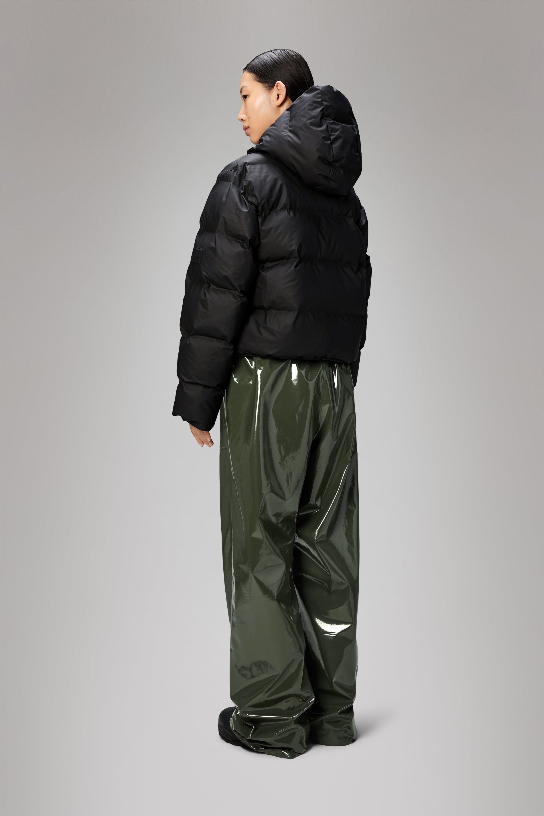 Rains Alta Short Puffer Jacket Black Jacket